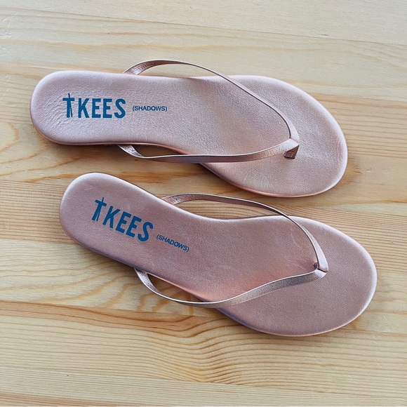 TKEES Pink Sandals Classic Thong Style - Picture 1 of 4